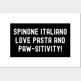 Spinone Italiano Love Pasta and Paw-sitivity! Posters and Art